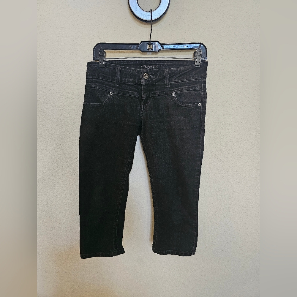 GUESS Black Women's Jeans with zipper accents